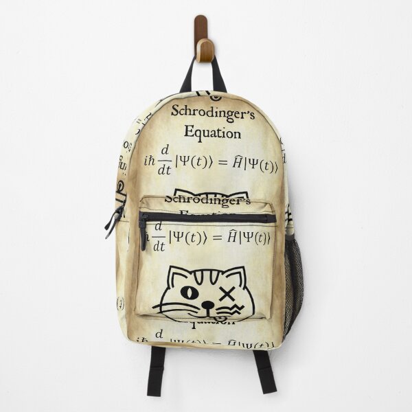 Item preview, Nerdy Vintage Schrodinger's Equation Math Science Teacher Black Text Parchment designed and sold by MathWare MathClips.