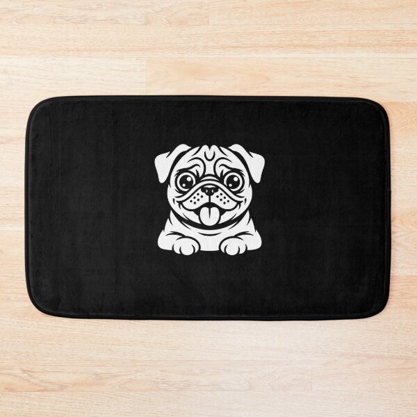 Item preview, Cute Pug Face Cartoon - Funny Pug Life Humor Tees designed and sold by Reichcorp.