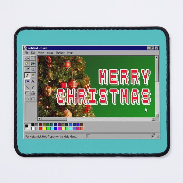 Item preview, Merry Christmas — Retro Pixel Art Edition designed and sold by DesignsByMom.