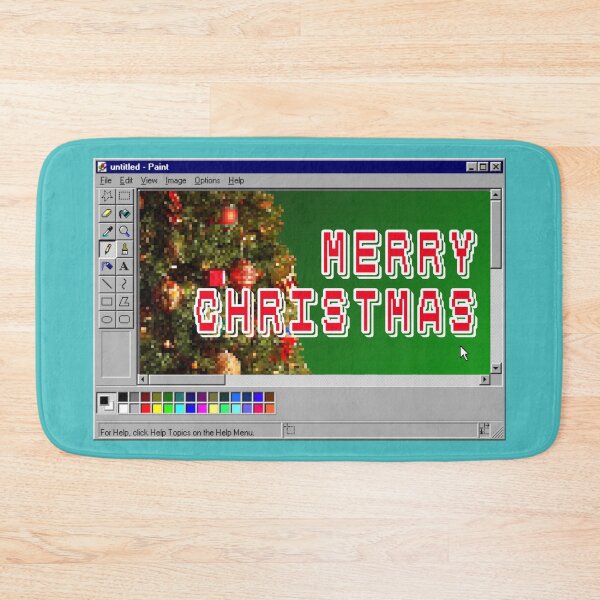 Item preview, Merry Christmas — Retro Pixel Art Edition designed and sold by DesignsByMom.