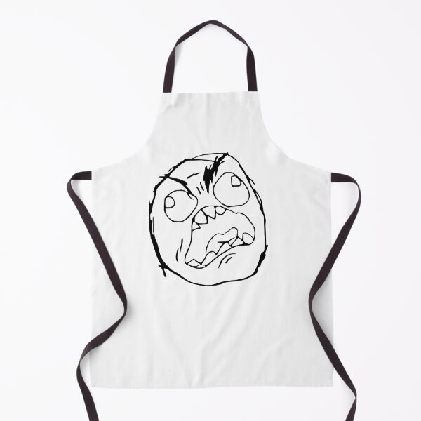 Item preview, Angry Face Meme – Black Doodle Expression Drawing designed and sold by EmeraldeaDesign.