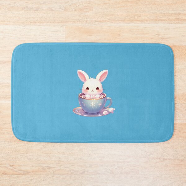 Item preview, Kawaii Bunny in Hot Cocoa Mug - Cute Rabbit Winter Marshmallow Drink designed and sold by AOG-DESIGNS.