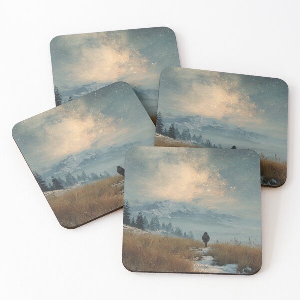 Item preview, Cosmic Wilderness Solitude | Milky Way Mountain Trail Adventure Art designed and sold by MetroEnvision.