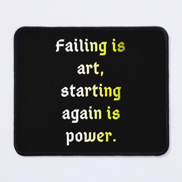 Item preview, The Art of Starting Again Wrt-Ylw designed and sold by UrbanPrts.