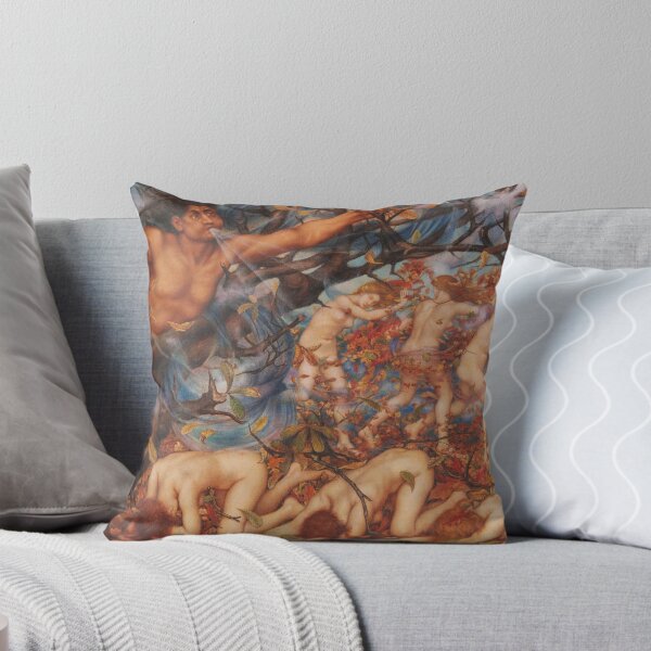Item preview, Boreas and the Fallen Leaves - Evelyn de Morgan designed and sold by forgottenbeauty.
