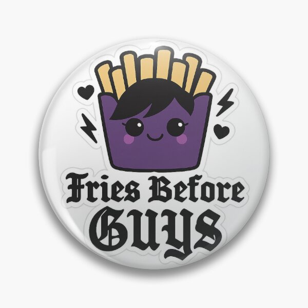 Item preview, Fries Before Guys – Gothic Emo Kawaii Fries Design designed and sold by CherrylCreation.