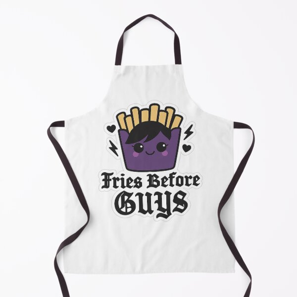 Aperçu de l'œuvre Fries Before Guys – Gothic Emo Kawaii Fries Design créée et vendue par CherrylCreation.