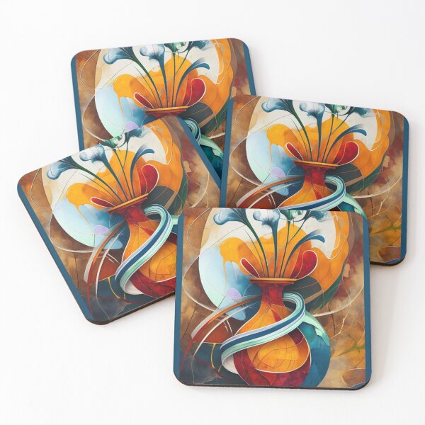 Item preview, Abstract Bloom in Warm Flow designed and sold by Jlbcartgallery.