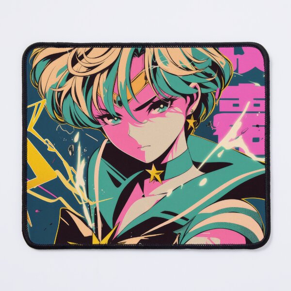 Item preview, Sailor Uranus Neon Bright Cover designed and sold by AnimeArsenalPrints.