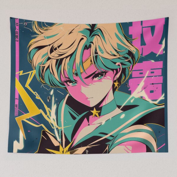 Item preview, Sailor Uranus Neon Bright Cover  designed and sold by AnimeArsenalPrints.