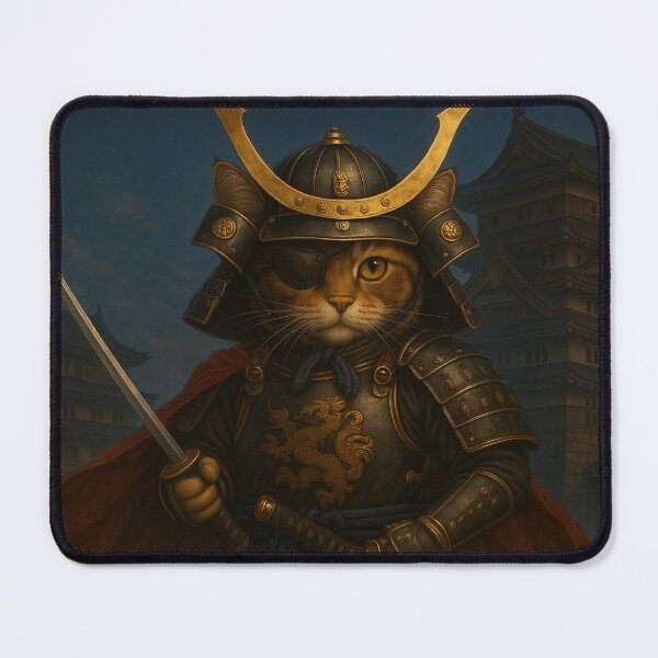 Item preview, “Moon Crest Samurai: The One-Eyed Cat Lord” designed and sold by ポチDX.