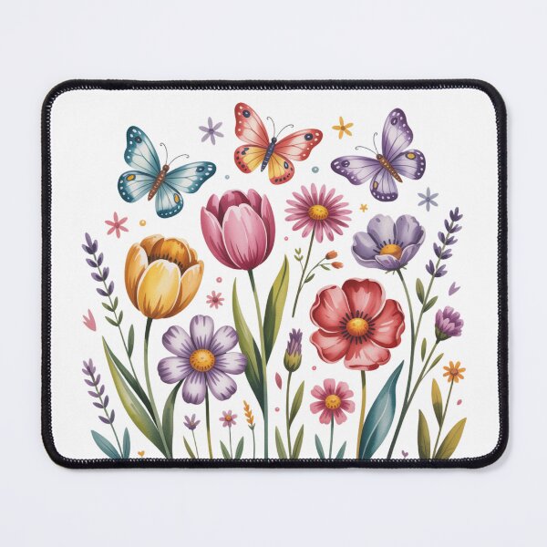 Item preview, Flowers and butterfiles  designed and sold by nostalgic4u.