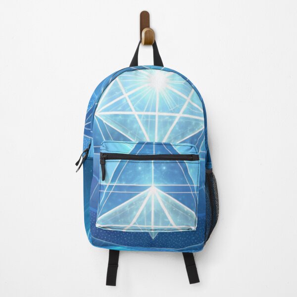 Item preview, Sacred Merkaba star floating in cosmic blue mist designed and sold by Lucky 777.