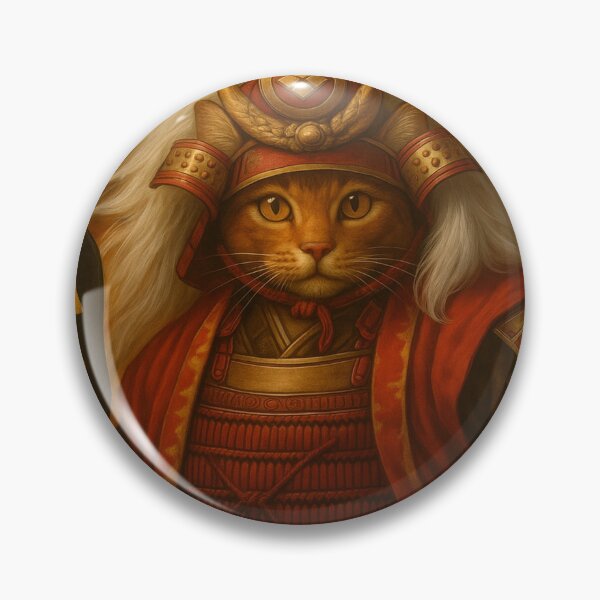Item preview, Tiger of Kai: The Fearless Samurai Cat designed and sold by ポチDX.