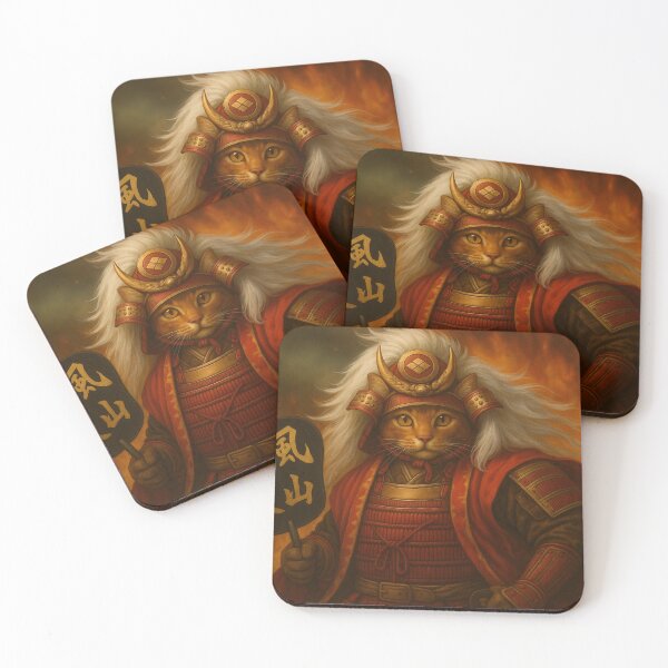 Item preview, Tiger of Kai: The Fearless Samurai Cat designed and sold by ポチDX.