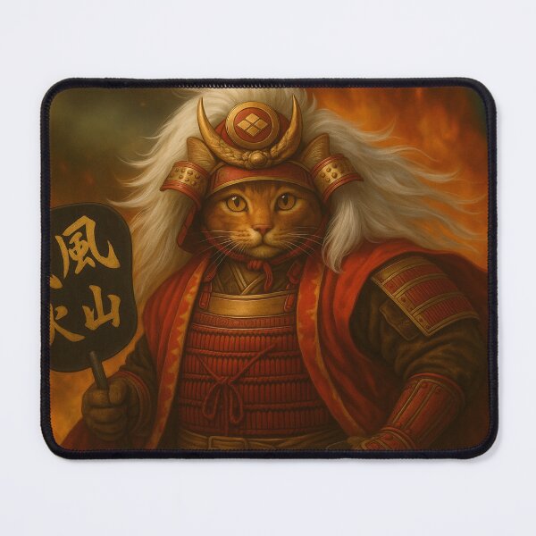 Item preview, Tiger of Kai: The Fearless Samurai Cat designed and sold by ポチDX.