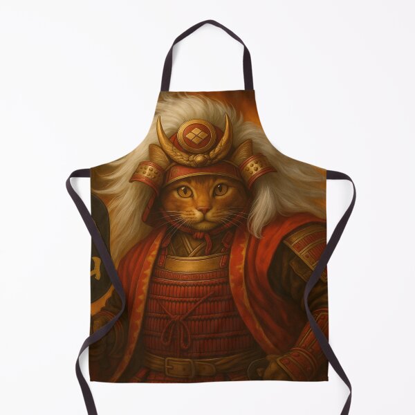 Item preview, Tiger of Kai: The Fearless Samurai Cat designed and sold by ポチDX.