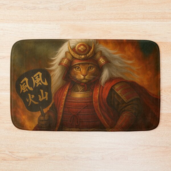 Item preview, Tiger of Kai: The Fearless Samurai Cat designed and sold by ポチDX.