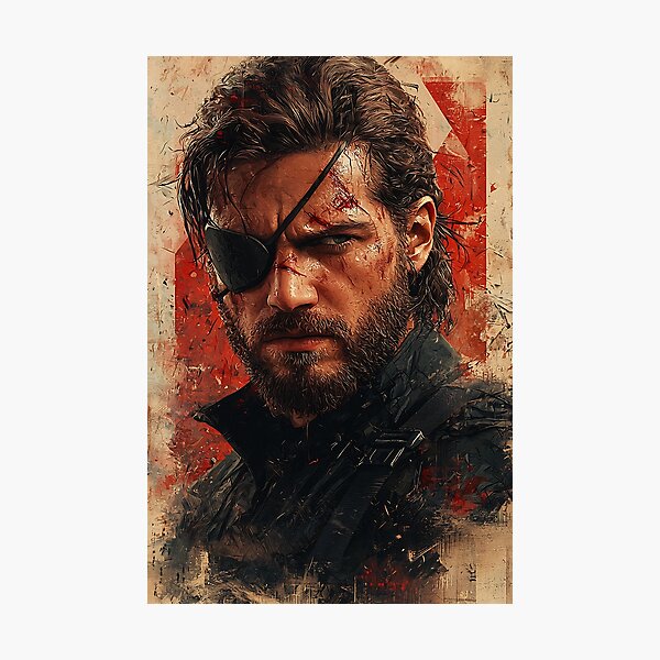 Item preview, Iconic Tactical Soldier Grunge Portrait | Movie Poster Style Military Anime Art designed and sold by MetroEnvision.