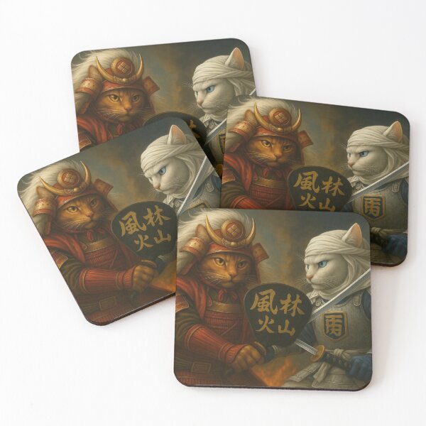 Item preview, Shingen vs Kenshin — Battle of Kawanakajima Cats designed and sold by ポチDX.