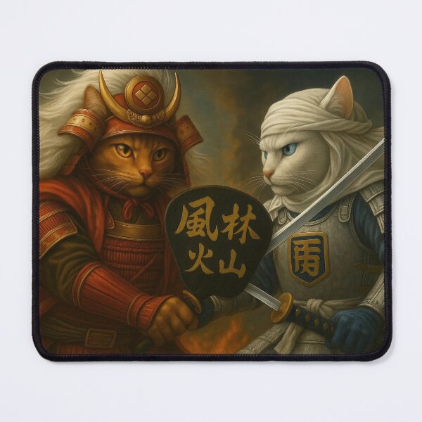 Item preview, Shingen vs Kenshin — Battle of Kawanakajima Cats designed and sold by ポチDX.