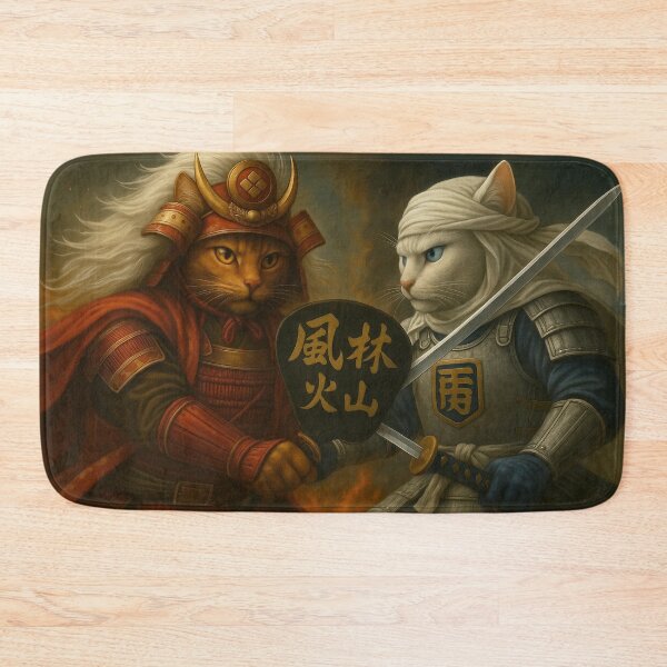 Item preview, Shingen vs Kenshin — Battle of Kawanakajima Cats designed and sold by ポチDX.