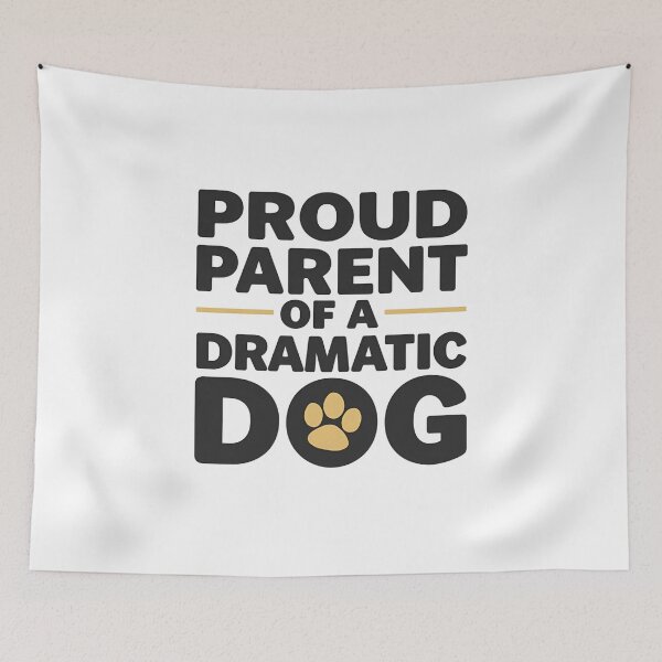 Item preview, Proud Parent of a Dramatic Dog T‑Shirt – Funny Dog Parent Tee, Overly Dramatic Pup Humor, Dog Mom Dad Gift designed and sold by GAIDREDA.