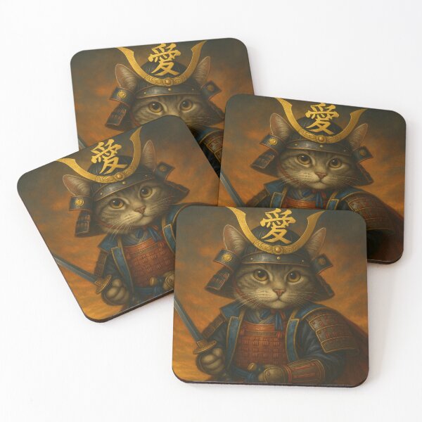 Item preview, Cat Samurai of Love and Honor designed and sold by ポチDX.