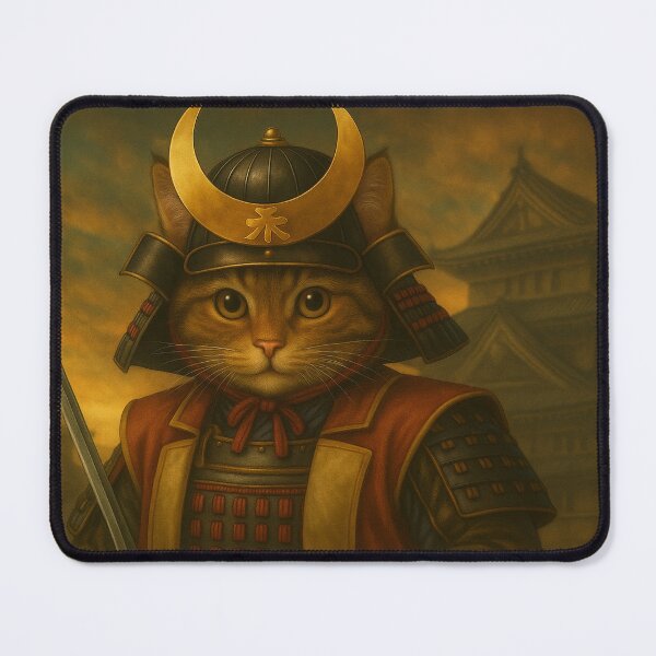 Item preview, Samurai Cat of the Rising Sun designed and sold by ポチDX.