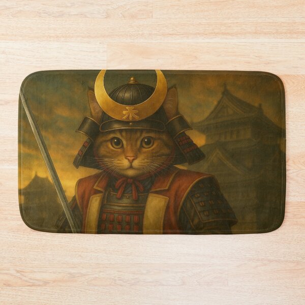 Item preview, Samurai Cat of the Rising Sun designed and sold by ポチDX.
