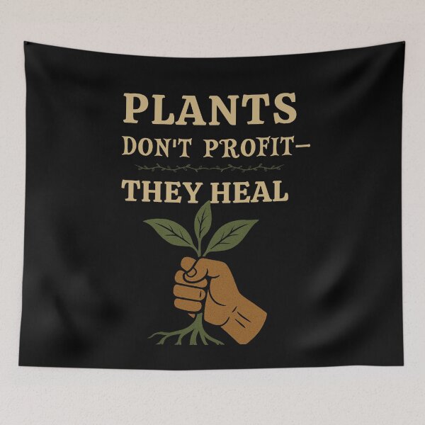Item preview, Plants Don’t Profit — They Heal (Eco Activist T-Shirt) designed and sold by bazstees54.