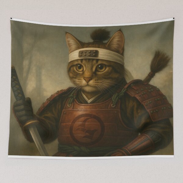 Item preview, Fierce Warrior Cat of the North designed and sold by ポチDX.