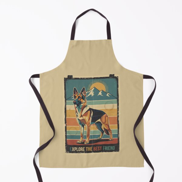 Item preview, Pastor Alemán Fiel Montaña Cartel Aventura Vintage designed and sold by bsbd-action.