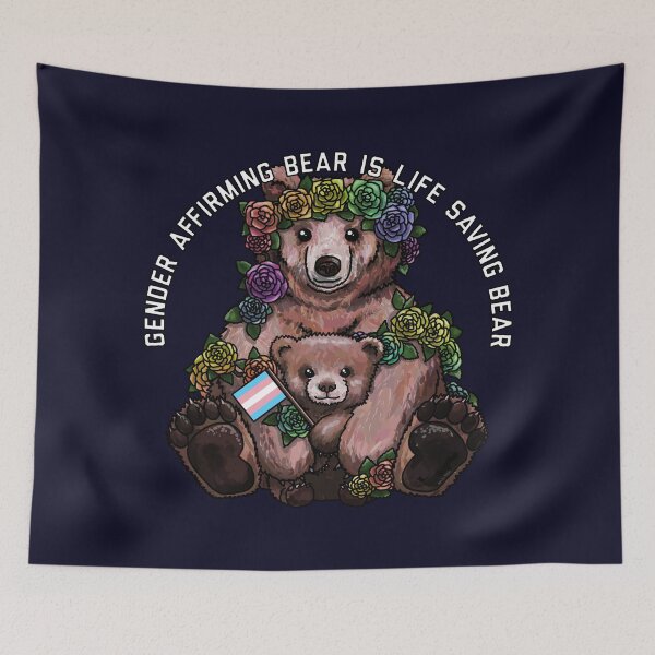 Item preview, Gender Affirming Bear designed and sold by Art by Veya.