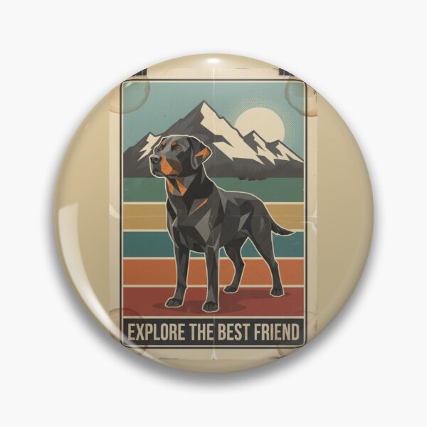 Item preview, Labrador Negro Noble Montaña Vintage Cartel designed and sold by bsbd-action.