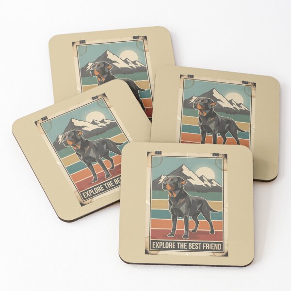 Item preview, Labrador Negro Noble Montaña Vintage Cartel designed and sold by bsbd-action.