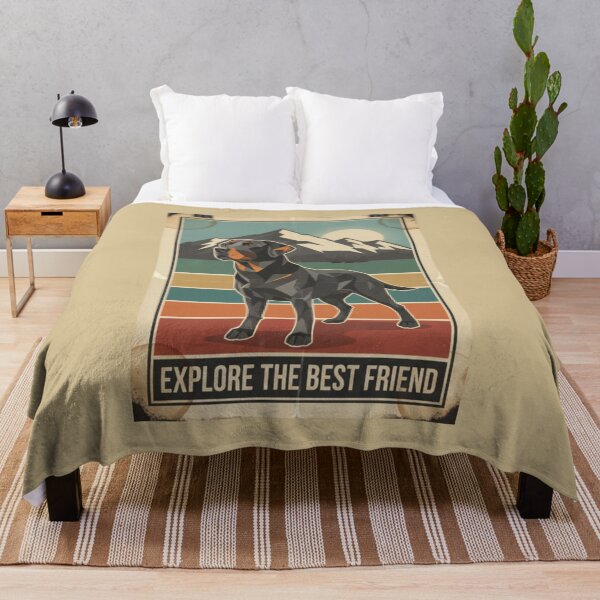 Item preview, Labrador Negro Noble Montaña Vintage Cartel designed and sold by bsbd-action.
