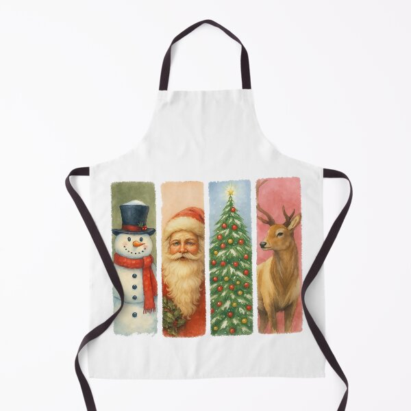 Item preview, Classic Christmas Holiday Characters Watercolor Illustration designed and sold by ArtfulWeave.