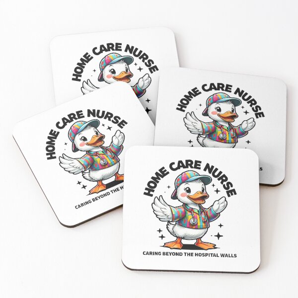 Item preview, Home Care Nurse Duck Design – “Caring Beyond the Hospital Walls” – Cute Funny Nurse Gift for Home Health & Healthcare Workers designed and sold by WHDProduction45.
