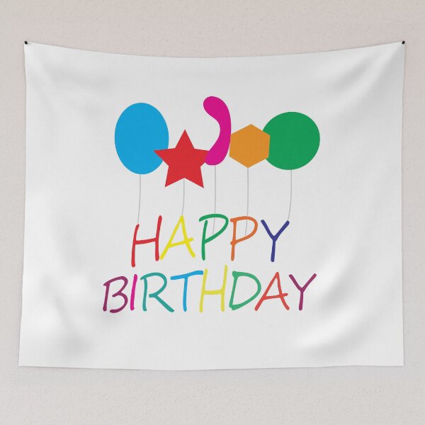 Item preview,  Happy Birthday balloons designed and sold by tarek25.