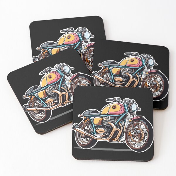 Item preview, Cartoon style illustration of a Classic British Motorcycle designed and sold by jamesgerardking.
