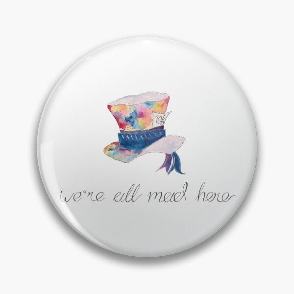 Item preview, We're All Mad Here - Alice in Wonderland Mad Hatter designed and sold by The Orangutan Gallery.