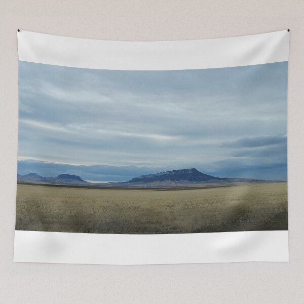 Item preview, Crown Butte in a Vast Prairie with Distant Mountains designed and sold by Vivar Photo.