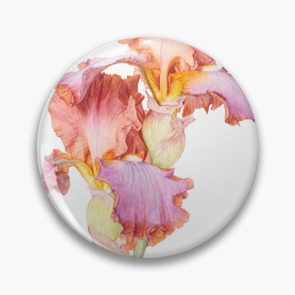 Item preview, Orange and purple Iris Flower designed and sold by HaidiBeard.