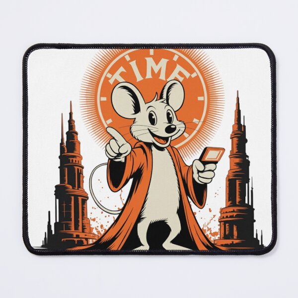 Item preview, Zippy Time-Keeper Mouse Illustration designed and sold by Zippy Creation.