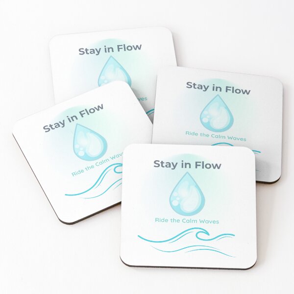 Item preview, Stay in Flow – Ride the Calm Waves | Minimalist Water Design designed and sold by FLOOVOStudio.