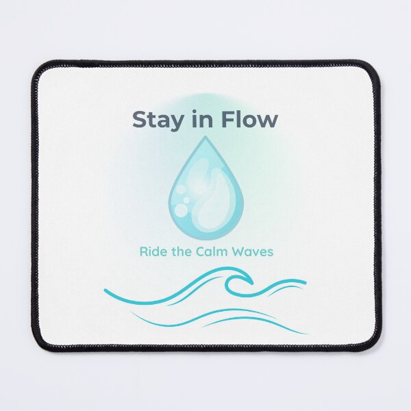 Item preview, Stay in Flow – Ride the Calm Waves | Minimalist Water Design designed and sold by FLOOVOStudio.
