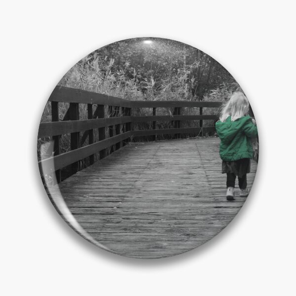 Item preview, Green Jacket on the Bridge  designed and sold by rsangsterkelly.