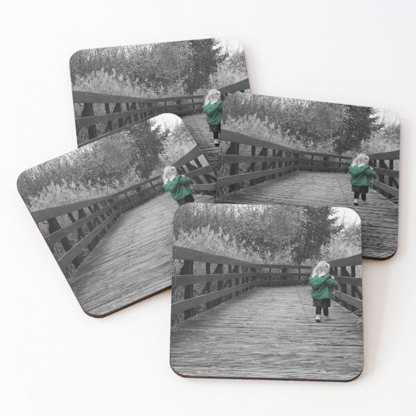 Item preview, Green Jacket on the Bridge  designed and sold by rsangsterkelly.