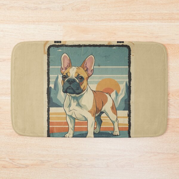 Item preview, Bulldog Francés Aventura Montaña Cartel Retro designed and sold by bsbd-action.